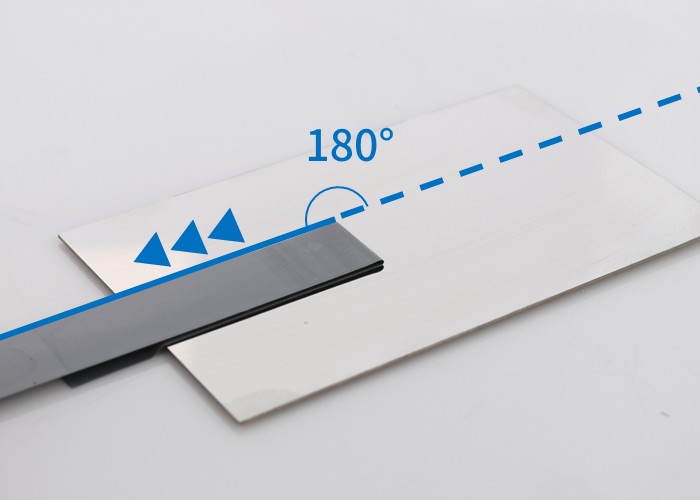 180度剥離試験のイメージ図
