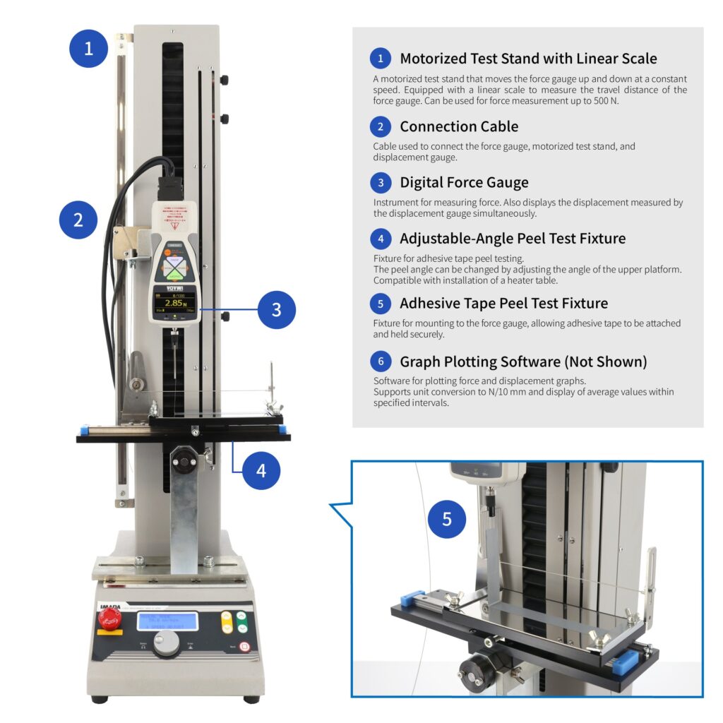 Test Equipment for Adhesive Tape Peel Test