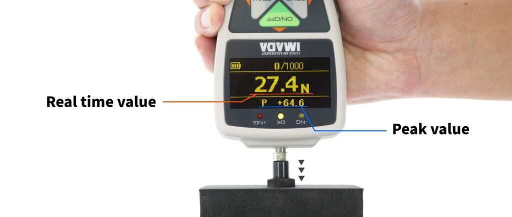 Display of Force Gauge