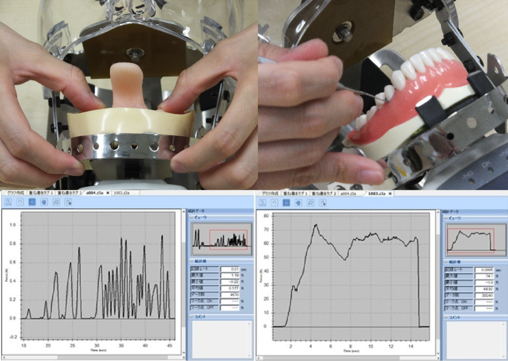 力のかけ具合をグラフ化
